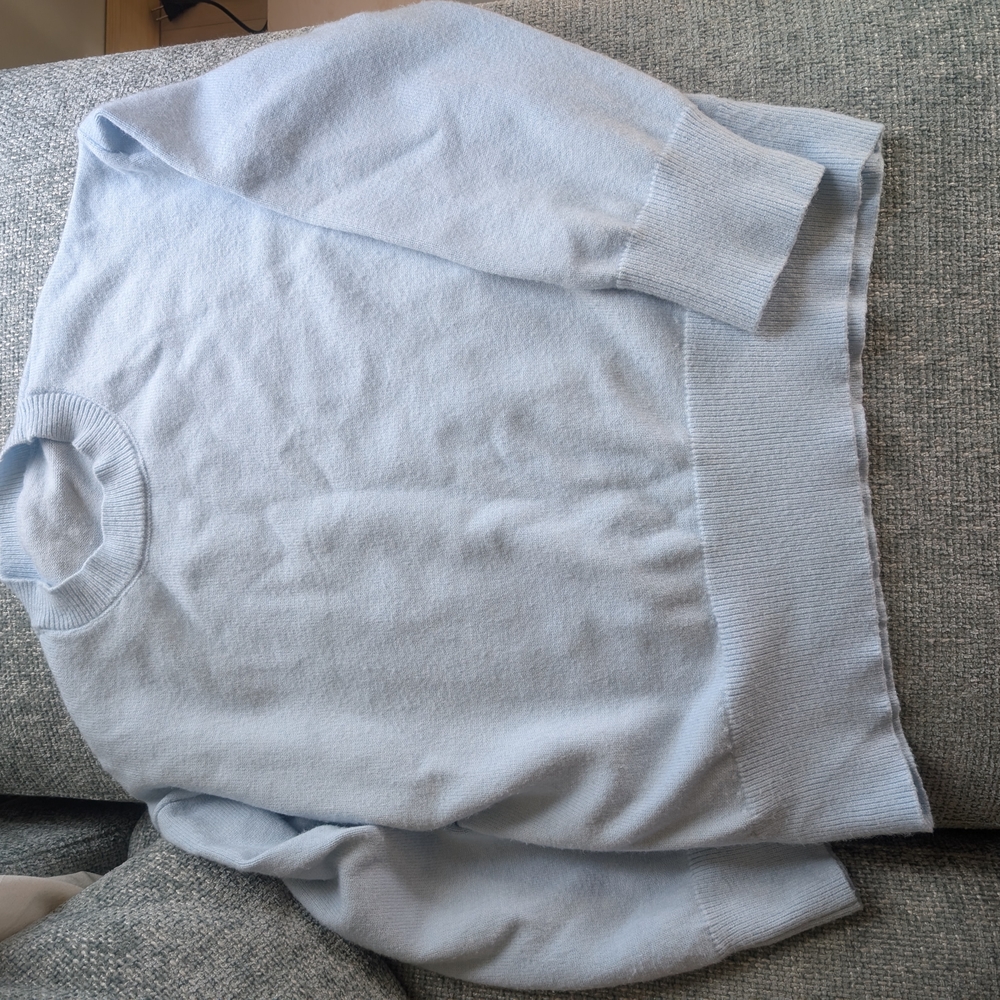 Commense Light Blue Women's Crew Neck Sweater